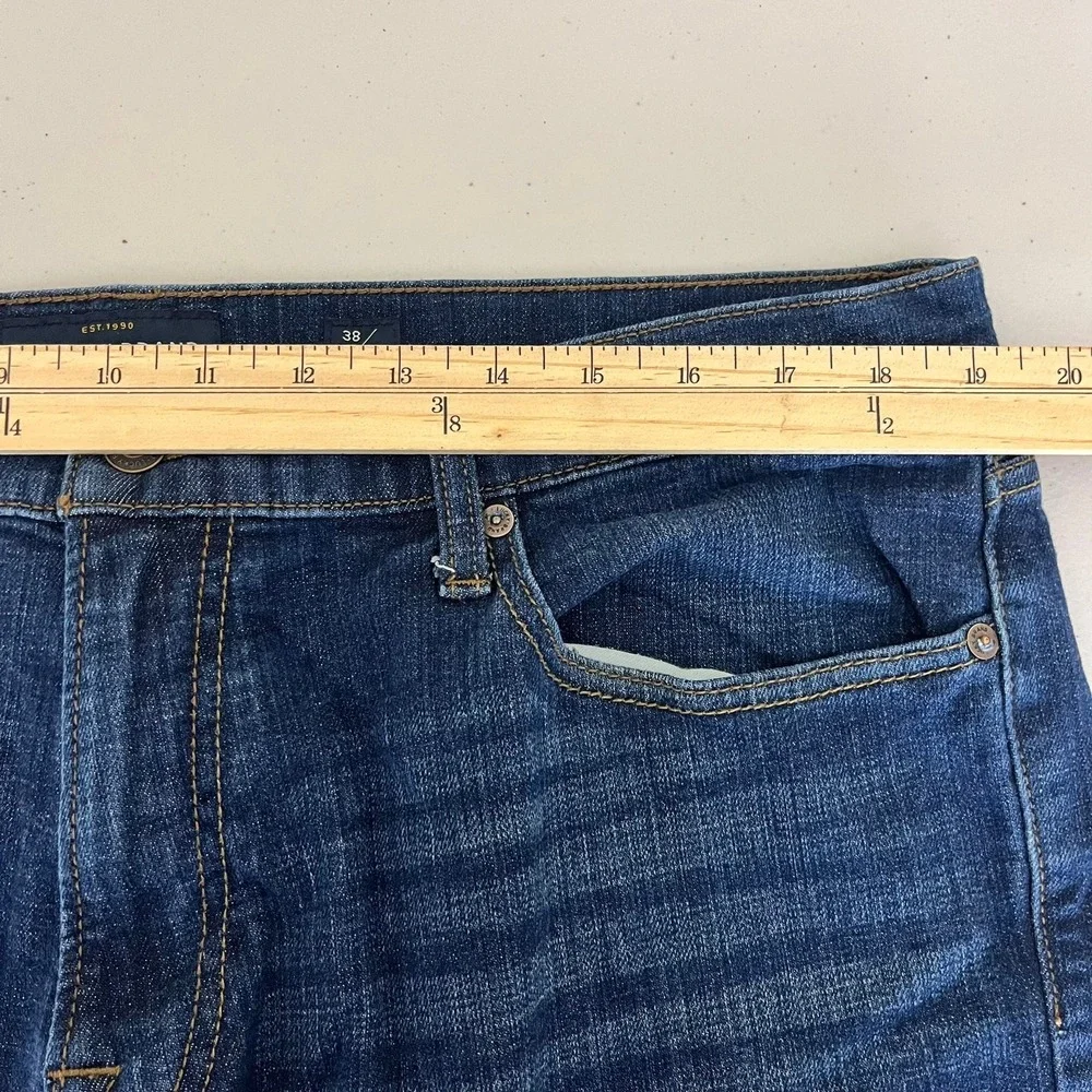 Lucky Brand 221 Straight Mens Jeans Dark Wash Denim 38x32 7M12644